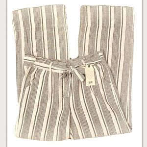 JOLT NWT STRIPE LINEN BLEND PANTS, Wide Leg, Sz Large, New With Tags
